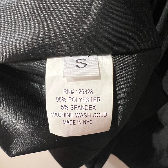 Black Velvet Low Back Drape Dress - Picture 2 of 4